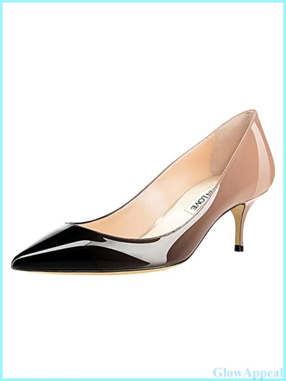 Pointed Toe Kitten Heel Pumps Slip-On Dress Shoes